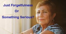 Distinguishing Between Alzheimer's Disease and Simple Forgetfulness. Picture of an older hispanic female trying to think about something.